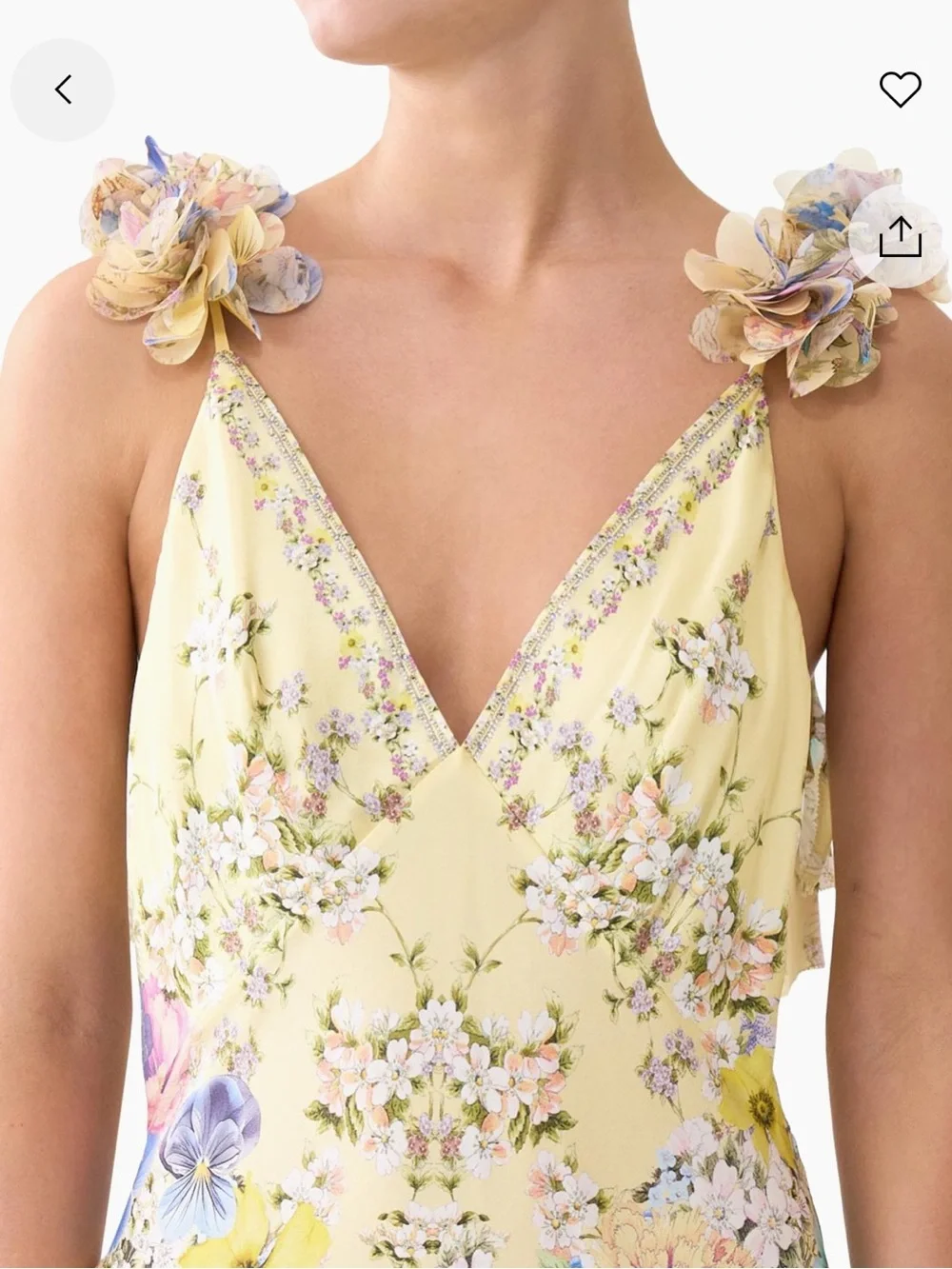 Camilla Floral Silk Slip Maxi